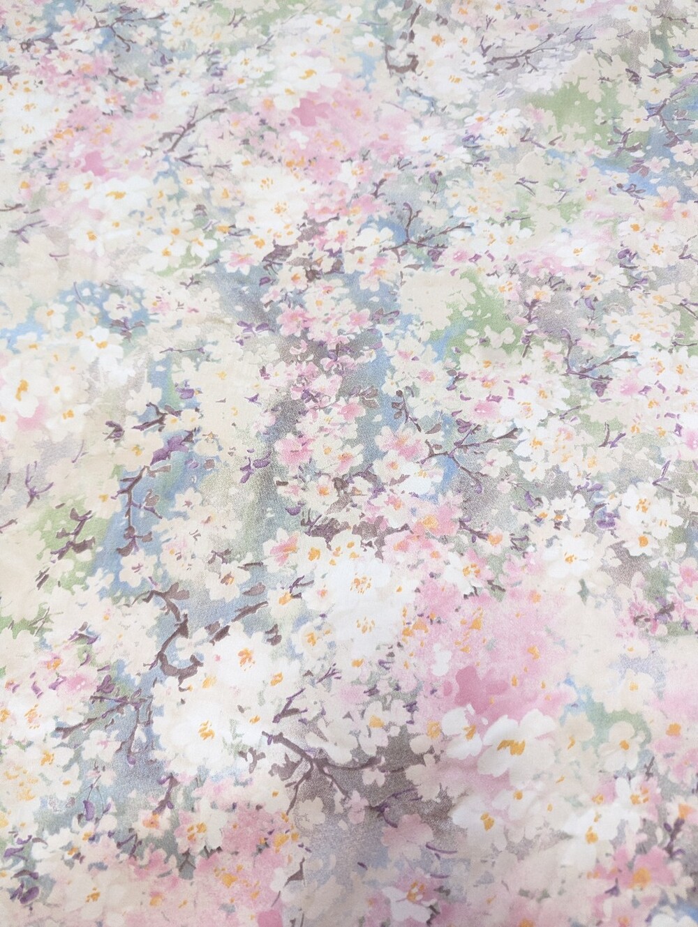 Cuddledown 100% Cotton Cherry Blossom Cottagecore Duvet Cover Full Size